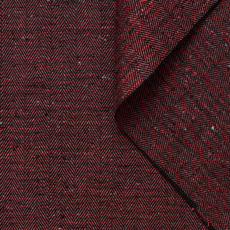 T22A01796 | Herringbone Silk &amp; Viscose Tweed - view 1