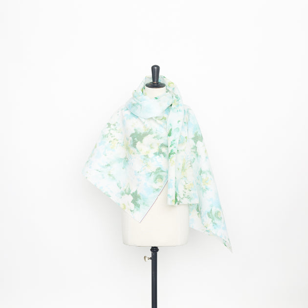 T22A01848 | Watercolour Flower Printed Cloque