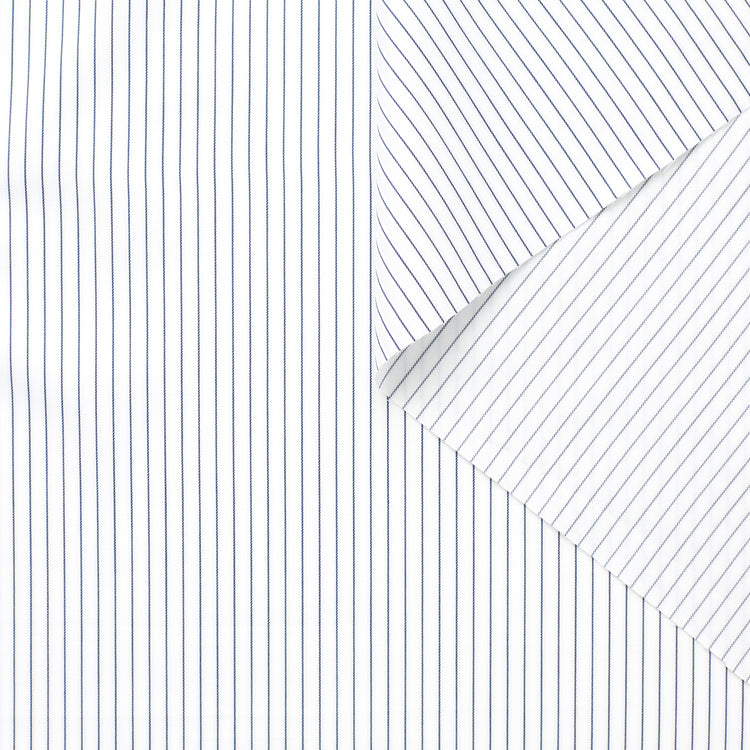 T22A01869 | Striped Herringbone Coton Poplin - view 1