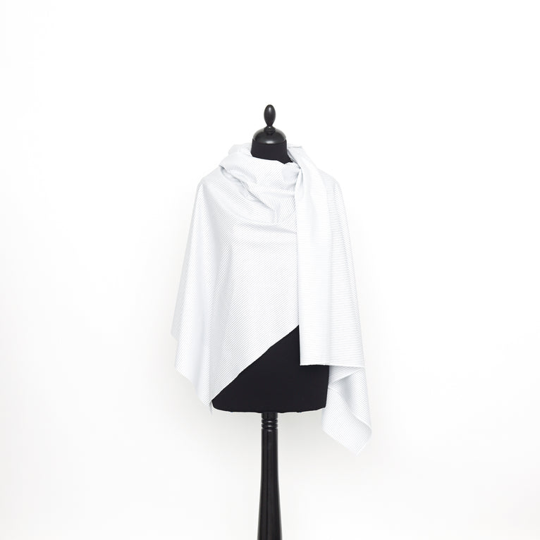 T22A01869 | Striped Herringbone Coton Poplin - view 2