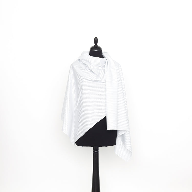 T22A01869 | Striped Herringbone Coton Poplin - view 2