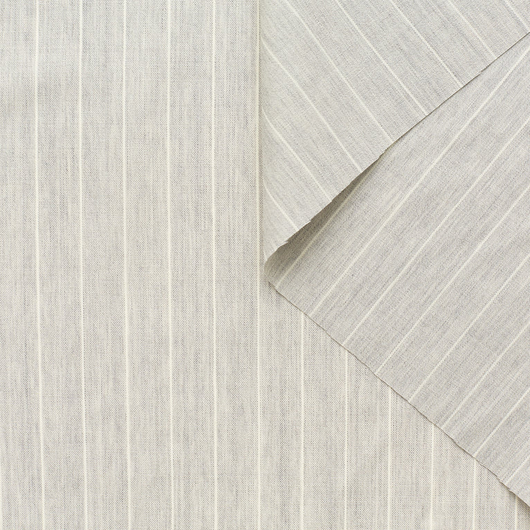 T22A01887 | Pinstripe Melange Merino Suiting - view 1