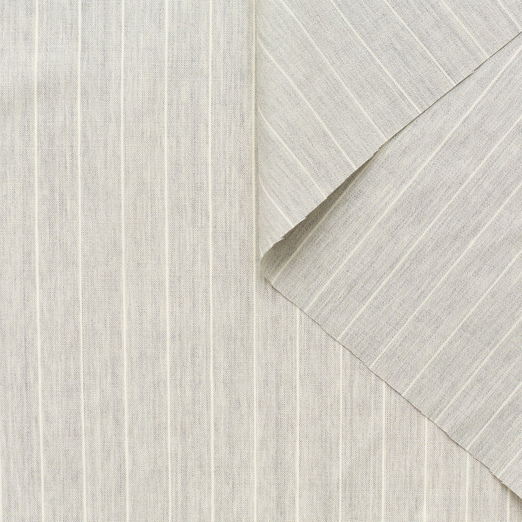 T22A01887 | Pinstripe Melange Merino Suiting - view 1