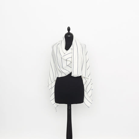  Textured Stripe Crepe