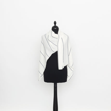  Textured Stripe Crepe