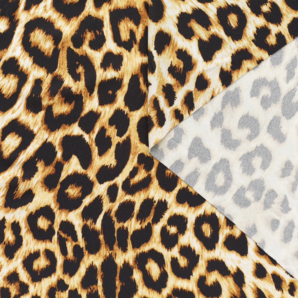 Maillot de viscose à imprimé léopard