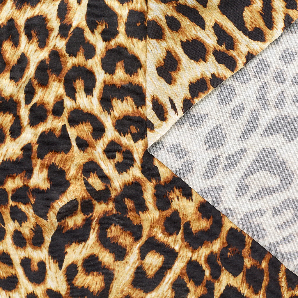 Maillot de coton à imprimé léopard