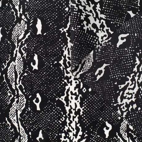 T22A02118 | Snake Print Silk Satin