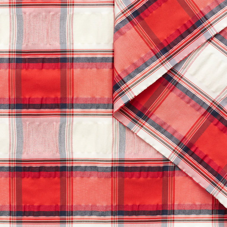 T22A02270 | Checked Cotton Seersucker - view 1