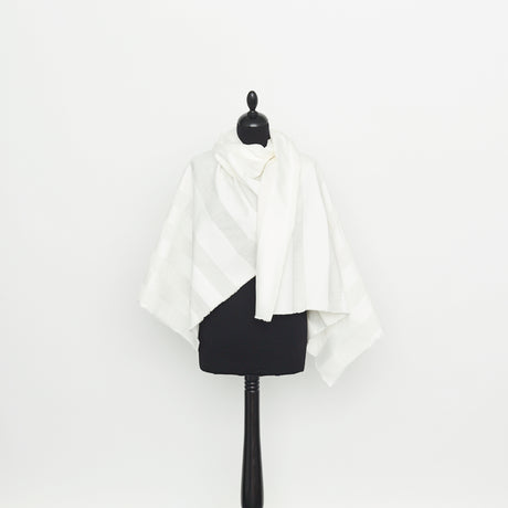  Textured Stripes Cotton & Silk