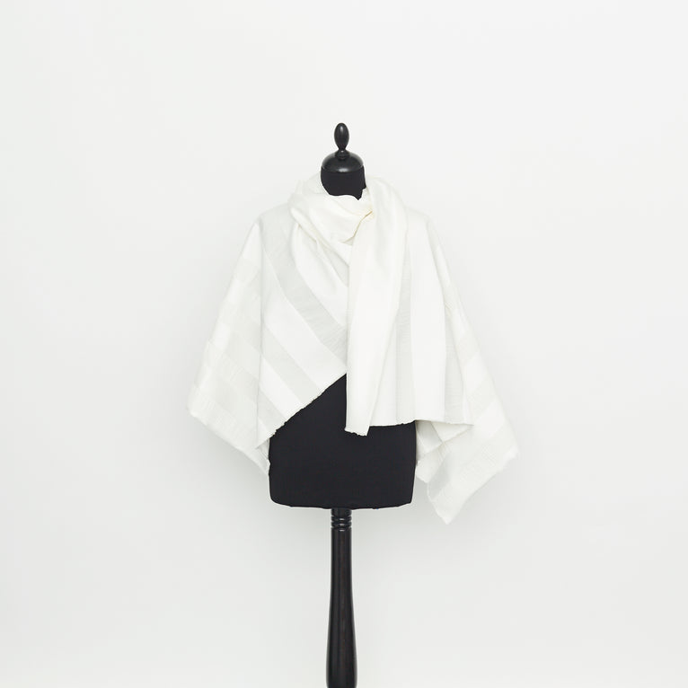 T22A02280 | Textured Stripes Cotton &amp; Silk - view 2