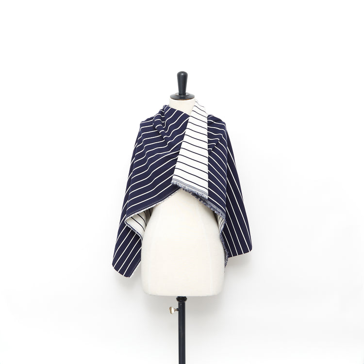 T22A02306 | Double Face Stretch Stripe Cotton - view 2