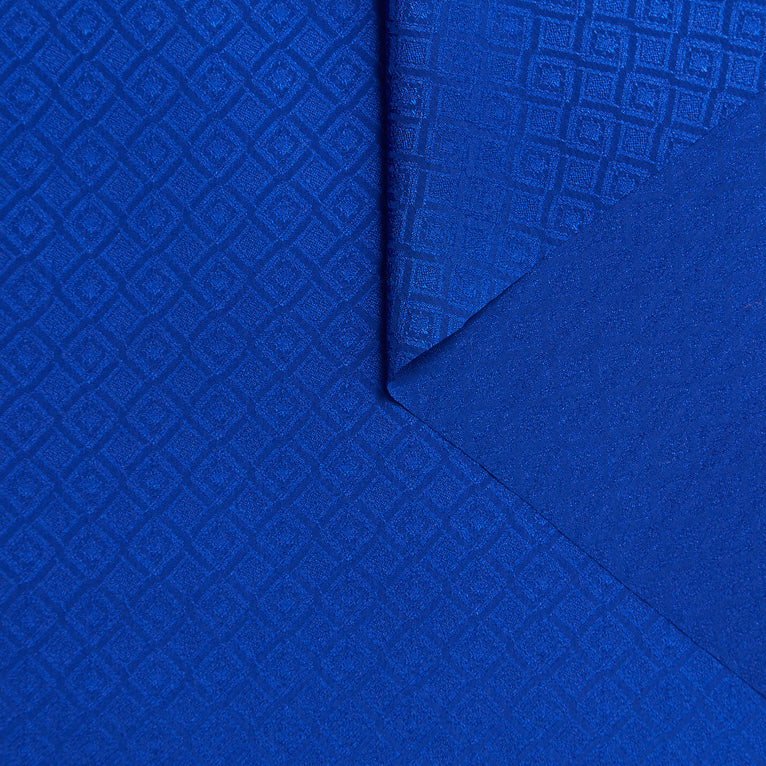 T22A02382 | Crêpe de Chine en Soie Jacquard Diamants - vue 1
