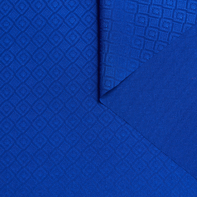 T22A02382 | Crêpe de Chine en Soie Jacquard Diamants - vue 1
