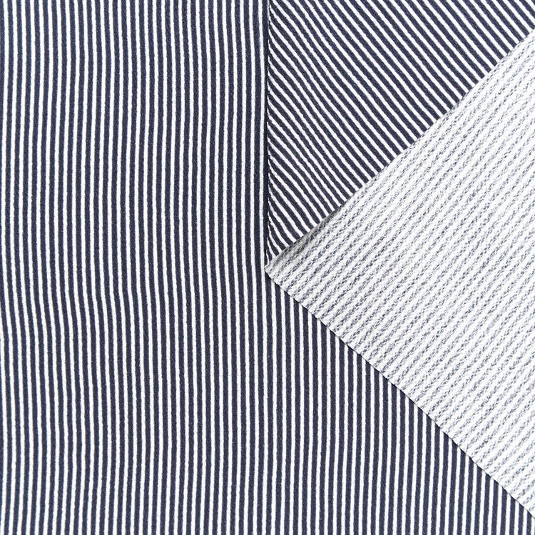 T22A02426 | Crêpe Marocain Rayures Imprimées - vue 1