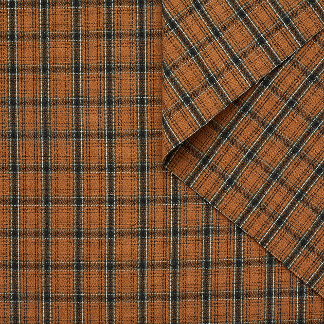 T22A02520 | Check Wool Crepe