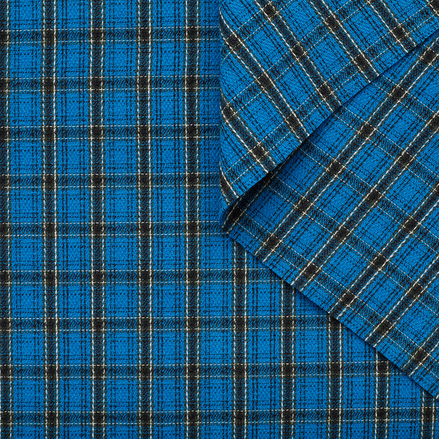 T22A02520 | Check Wool Crepe