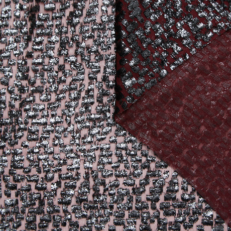 T22A02535 | Voile de Soie Pixelisé Lurex