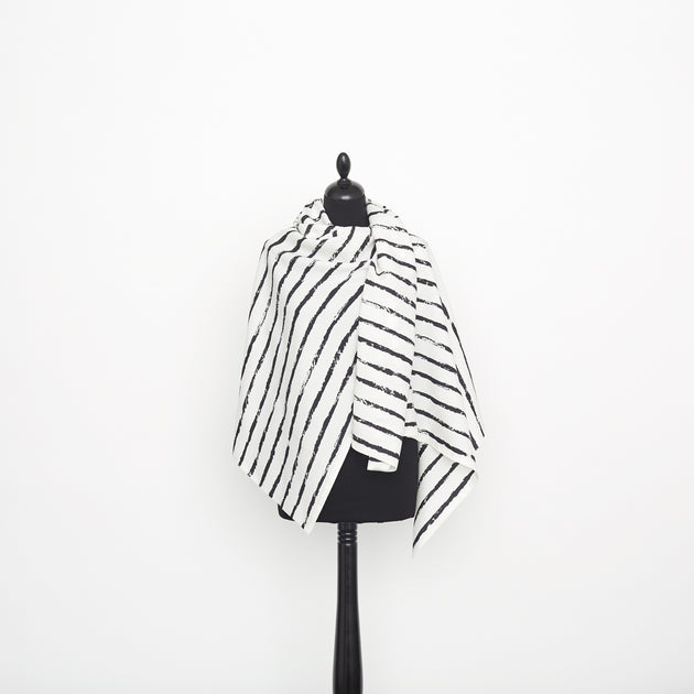 T22A02830 | Striped Viscose & Silk