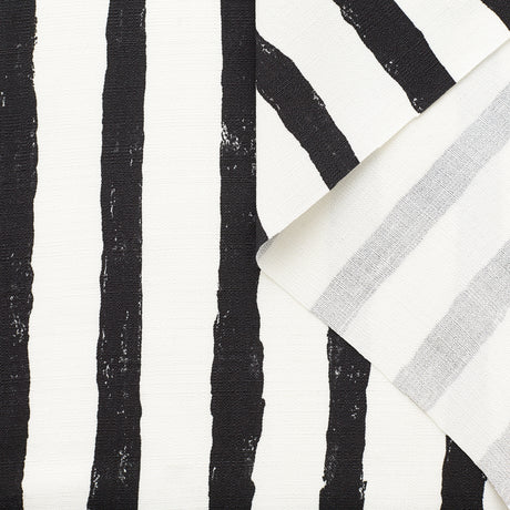 T22A02974 | Hand Painted Stripes Viscose & Silk Canvas