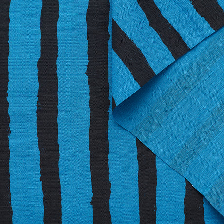 T22A02974 | Hand Painted Stripes Viscose & Silk Canvas