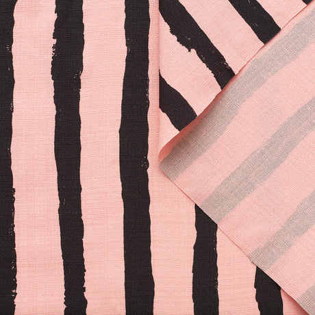 T22A02974 | Hand Painted Stripes Viscose & Silk Canvas