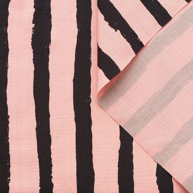 T22A02974 | Hand Painted Stripes Viscose & Silk Canvas