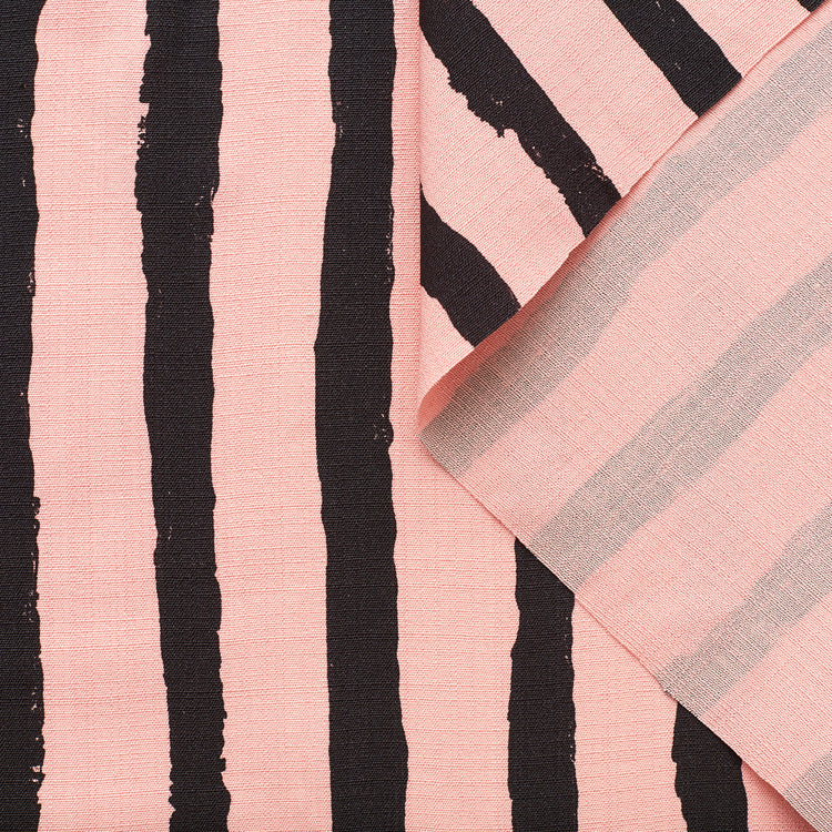 T22A02974 | Hand Painted Stripes Viscose &amp; Silk Canvas - view 1