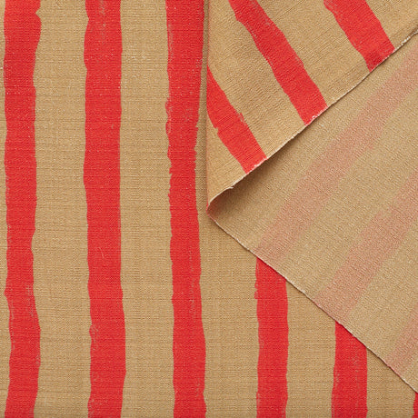  Hand Painted Stripes Viscose & Silk Canvas