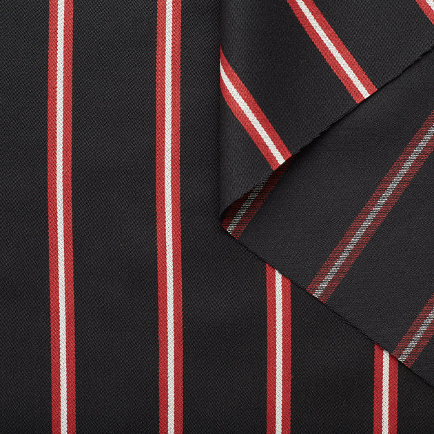 T22A03015 | Striped Satinated Wool