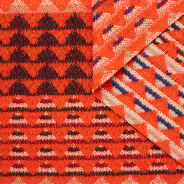 t22n01352 | Drap Double Face En Cachemire Et Laine Motif Ethnique - vue 1