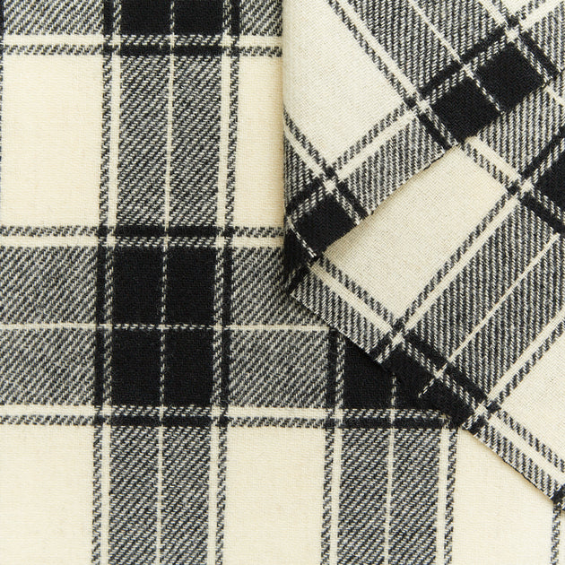 T23A05120 | Plaid Check Virgin Wool