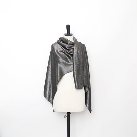  Stripe Lamé Crepe