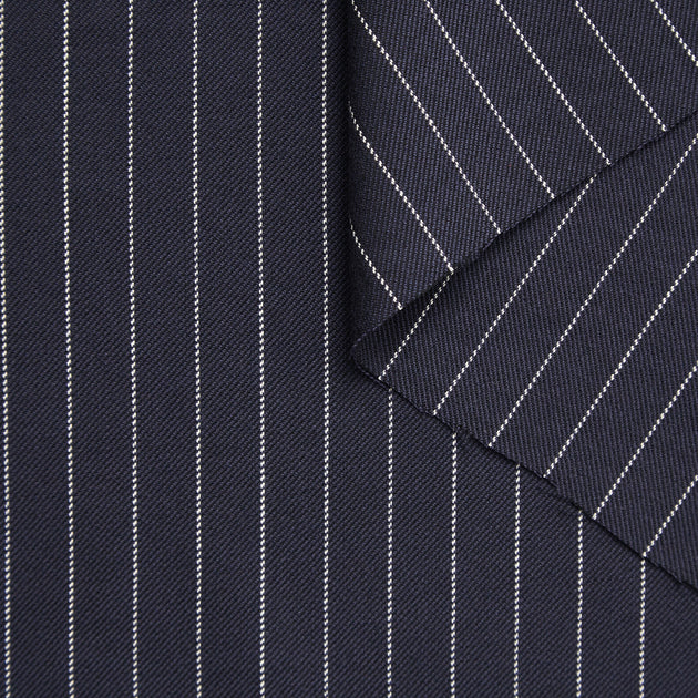 t23a05137 | Sergé Coton & Laine Pinstripe