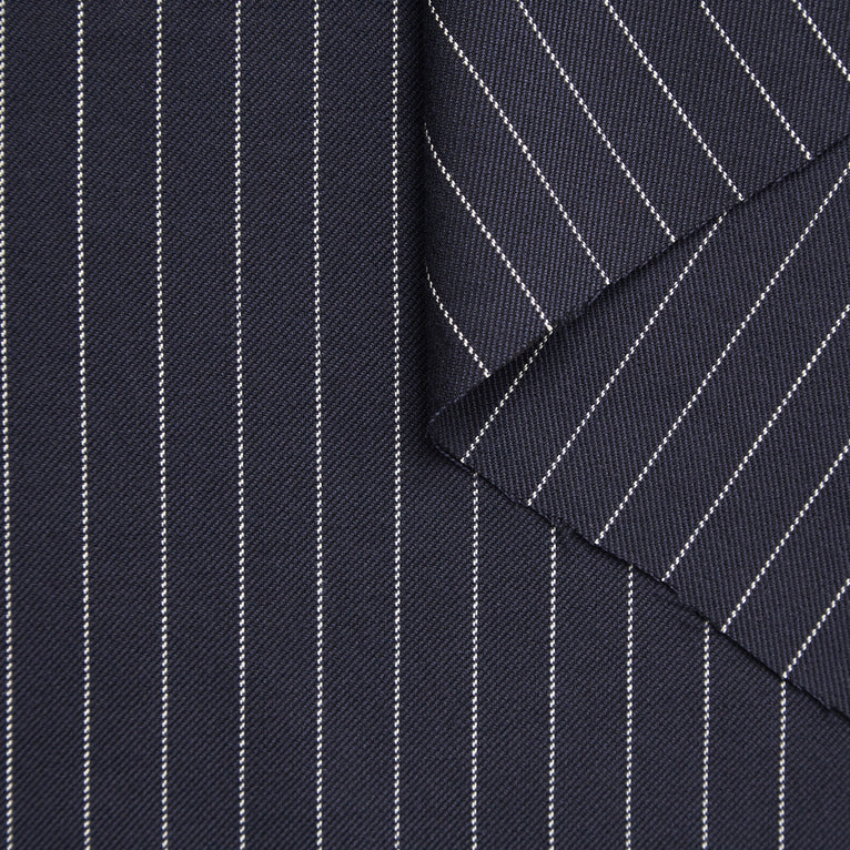 T23A05137 | Pinstripe Cotton &amp; Wool Twill - view 1