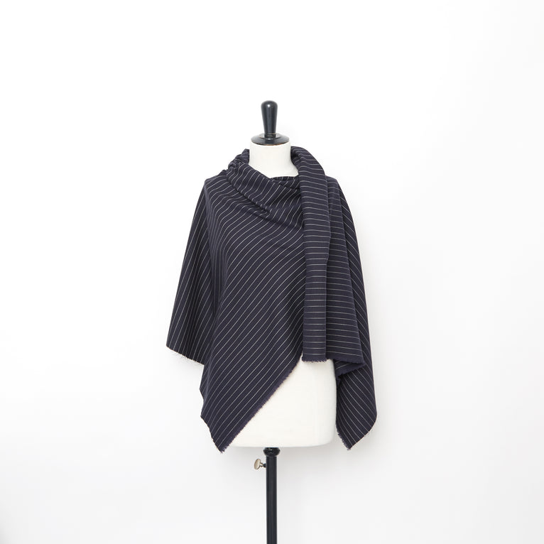 T23A05137 | Pinstripe Cotton &amp; Wool Twill - view 2