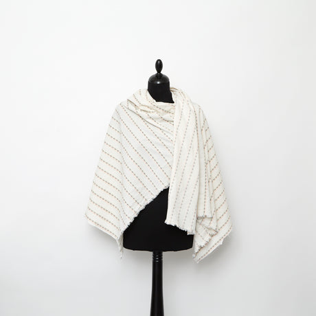  Textured Stripe Cotton Poplin