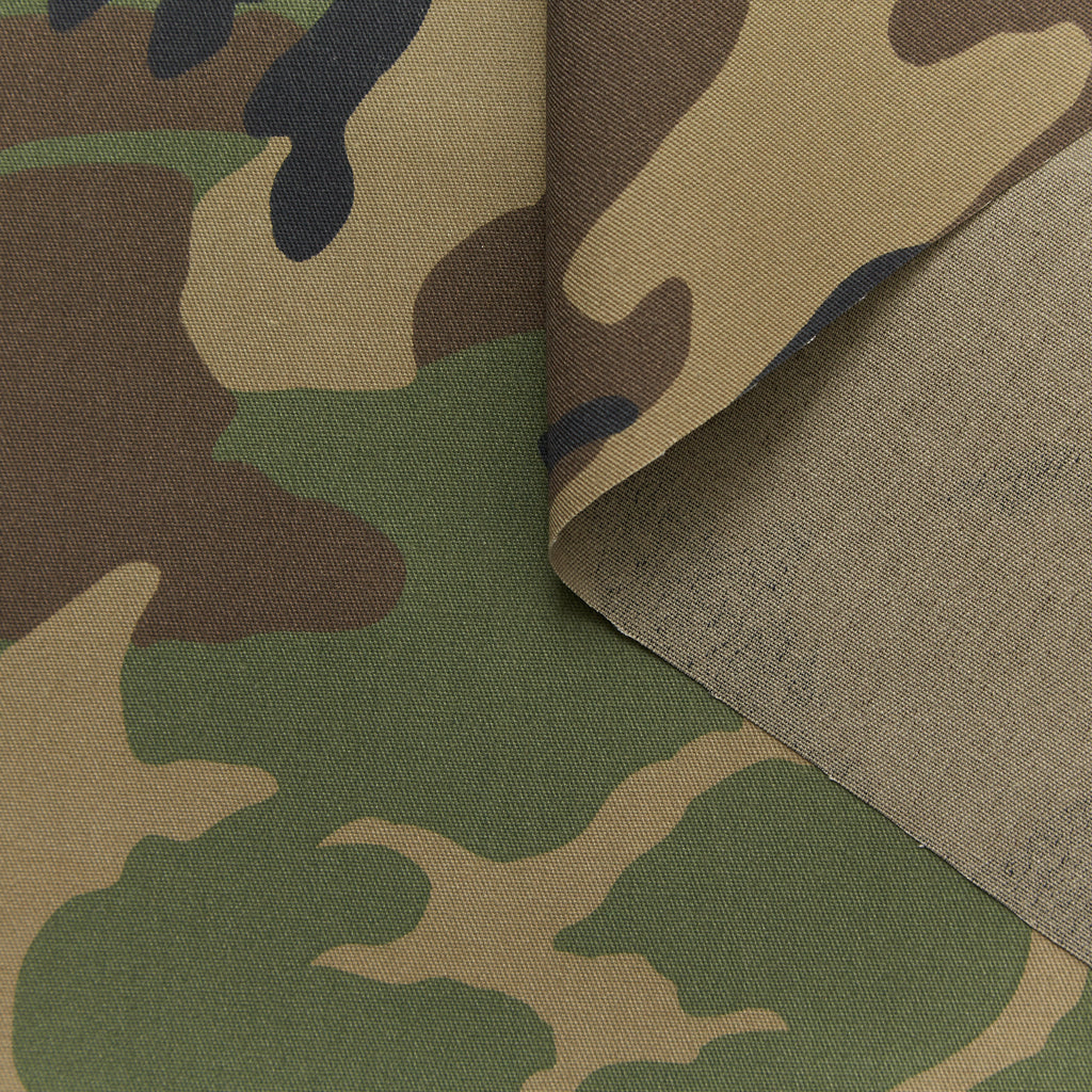 T23A06420 | Stiff Camo Print Gabardine