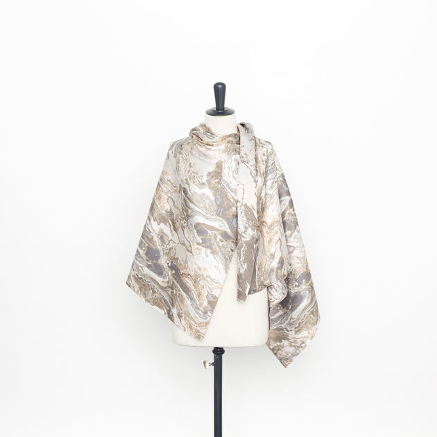 T23C04891 | Silk Liquid Marble Jacquard