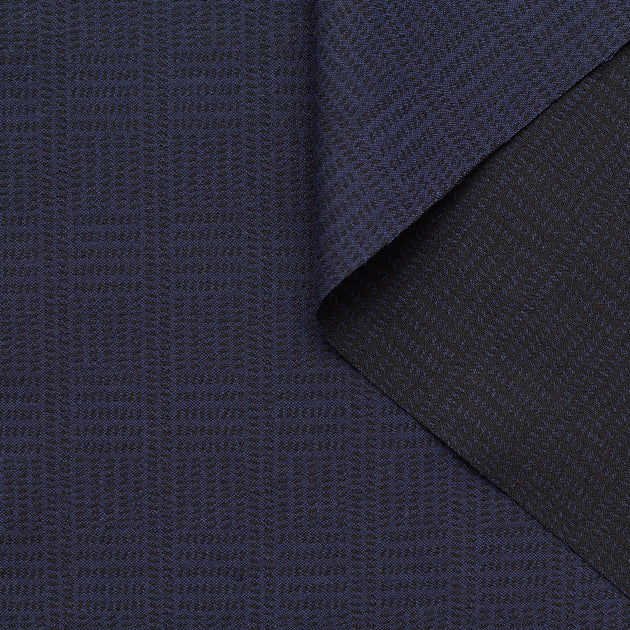 t23c04898 | Crêpe de Laine Jacquard à Carreaux