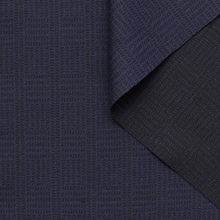 t23c04898 | Crêpe de Laine Jacquard à Carreaux - vue 1