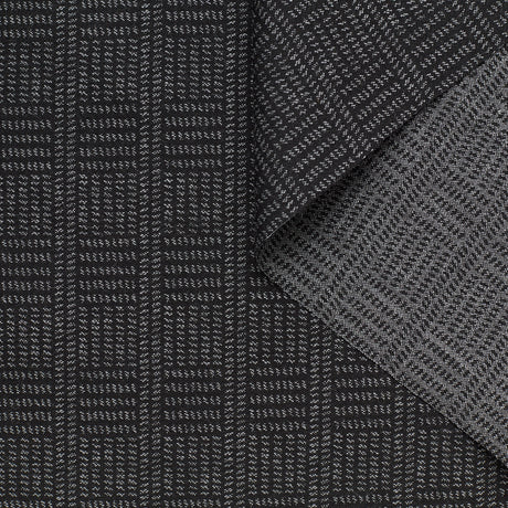 t23c04898 | Crêpe de Laine Jacquard à Carreaux