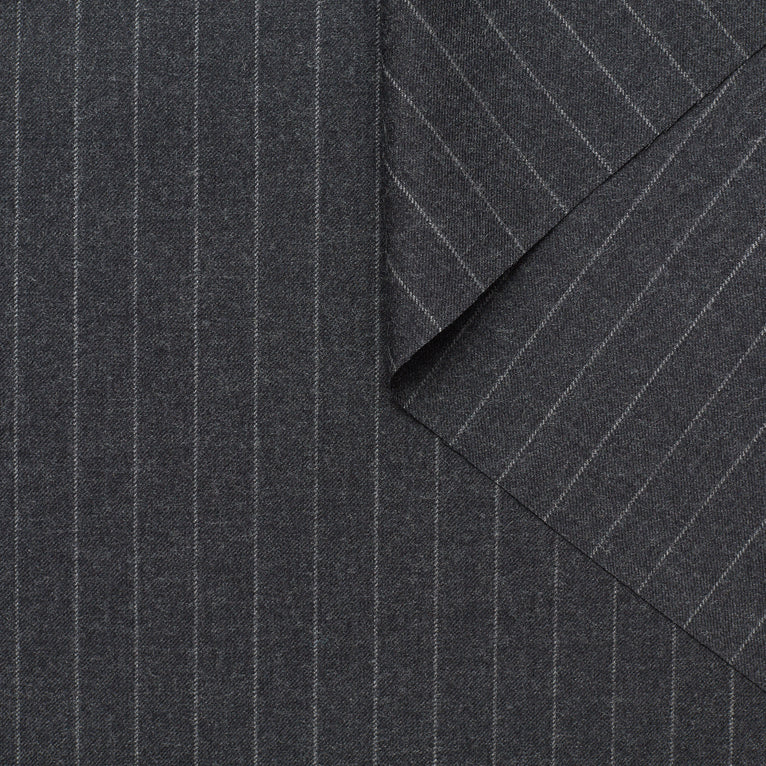 T23C04899 | Wool Pinstripe Twill - view 2