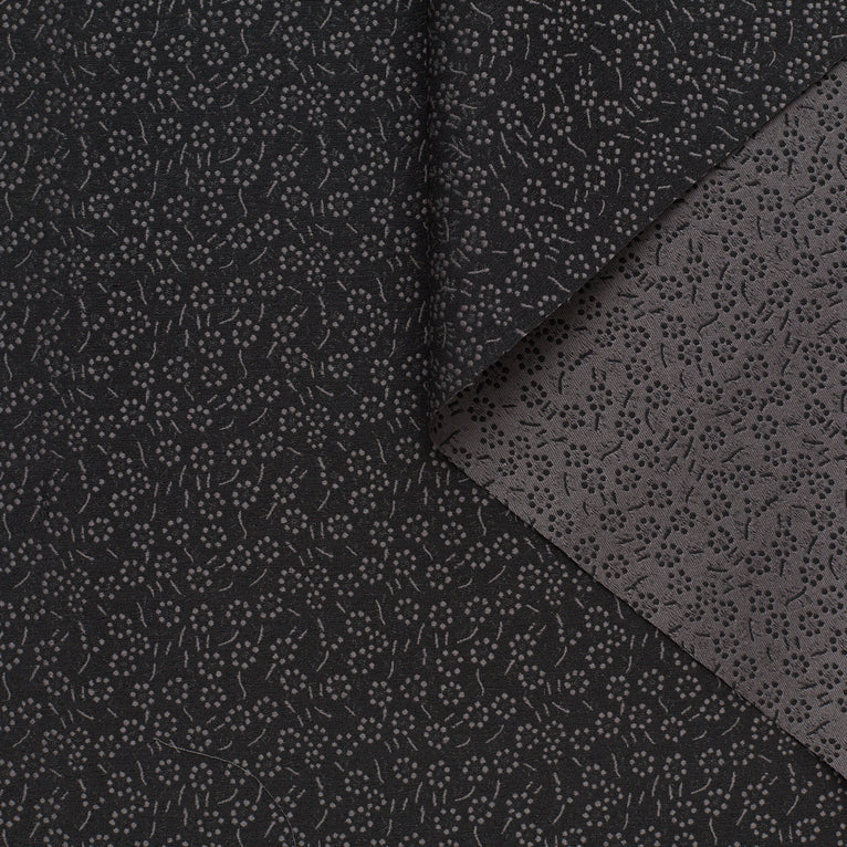 t23c04940 | Crêpe de Laine Jacquard Floral - vue 3