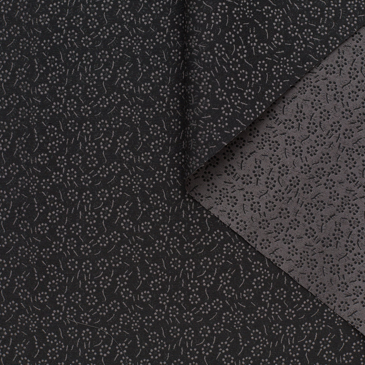t23c04940 | Crêpe de Laine Jacquard Floral - vue 1