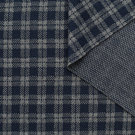  Maille Chiné à Carrreaux en Laine