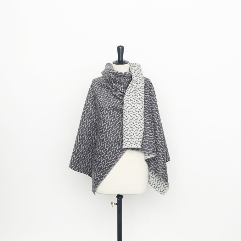 t23c04947 | Drap Duv&amp;eux Motif Chevrons Contrecollé - vue 2