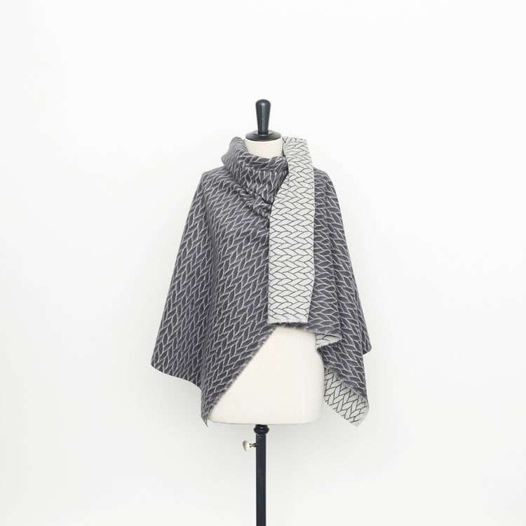 t23c04947 | Drap Duv&amp;eux Motif Chevrons Contrecollé - vue 2
