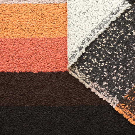 t23c04948 | Plaid Alpaga Bouclé Rayé