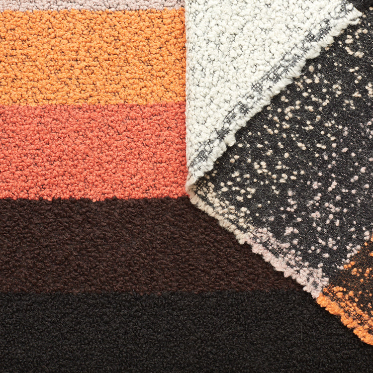 t23c04948 | Plaid Alpaga Bouclé Rayé - vue 1